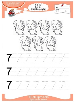 Çocuklar İçin Çizgi Çalışma Sayfaları 